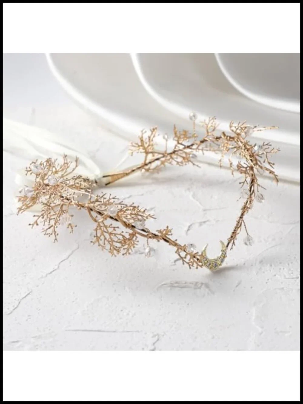 Woodland Flower Elf Crown Floral Moon Headpiece Forest Fairy Costume